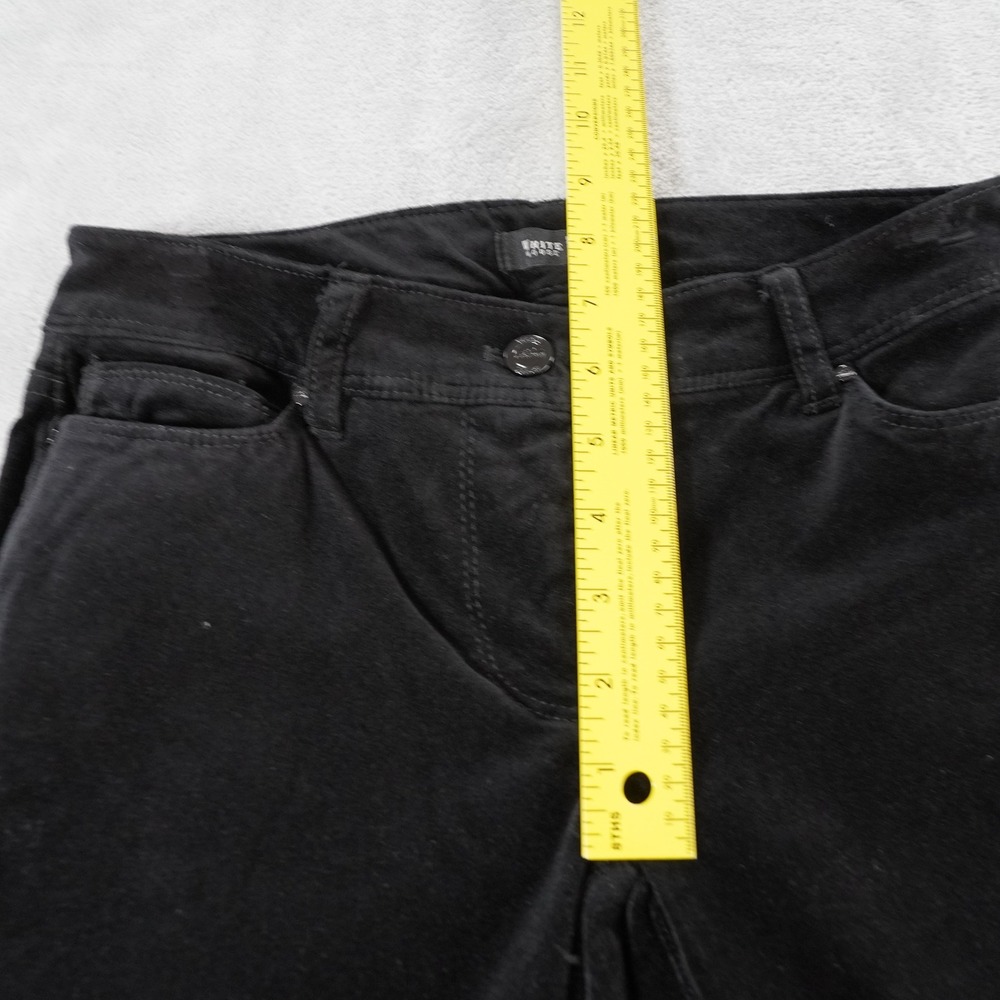 White House Black Market Womens Velvet Jeans Sz 00 Black Bootcut Western Glam - Picture 6 of 14